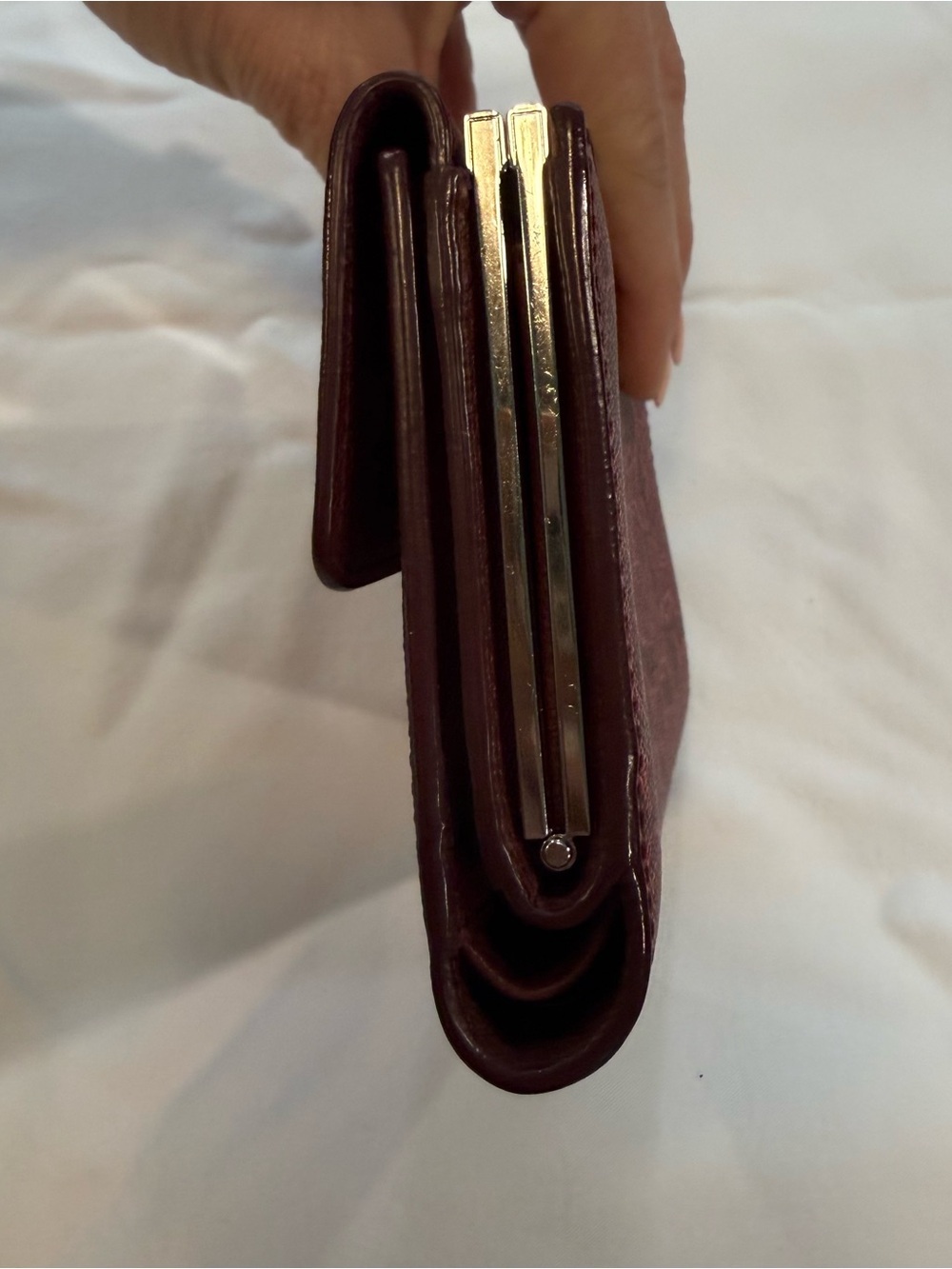 Celine Red Horse-Print Clasp Wallet - Picture 4 of 7